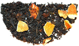 Sensommer te - Sort te med kvæde og æblestykker